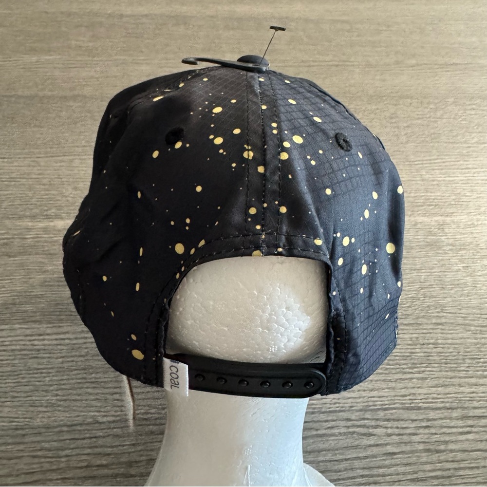 Coal The Pontoon 5 Panel Cap Black Splatter One Size Hat Lightweight NEW - Picture 6 of 10